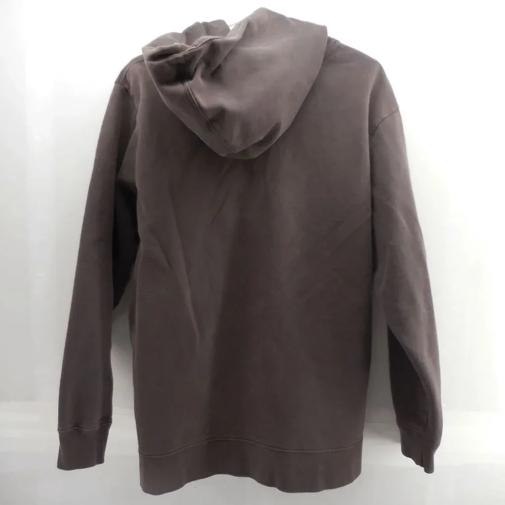 Vintage The North Face 1966 Mens Hoodie 2XL Brown Full Zip Large Logo‎ Flawed